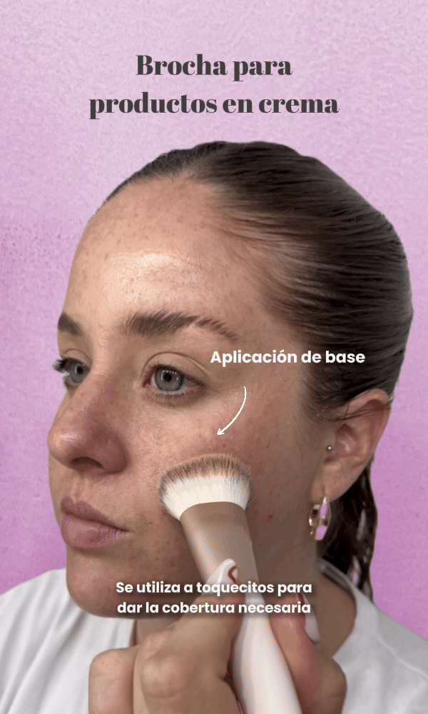 brocha para base de maquillaje
